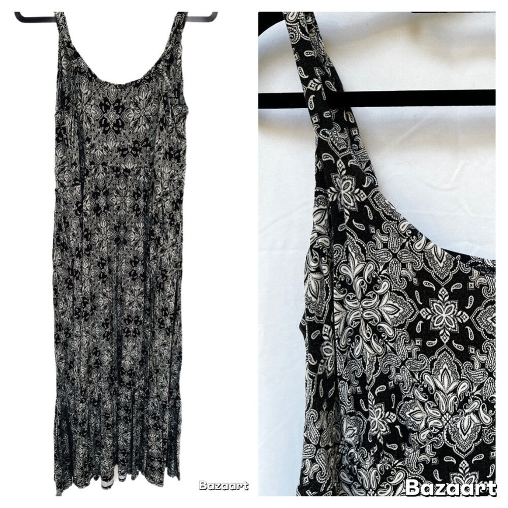 Torrid White Paisley Maxi Dress with Pockets - Plus Size 2X